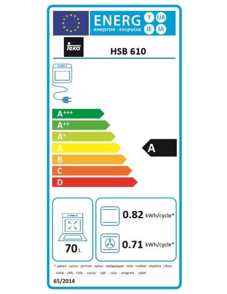 Teka HSB610 цена и информация | Orkaitės | pigu.lt