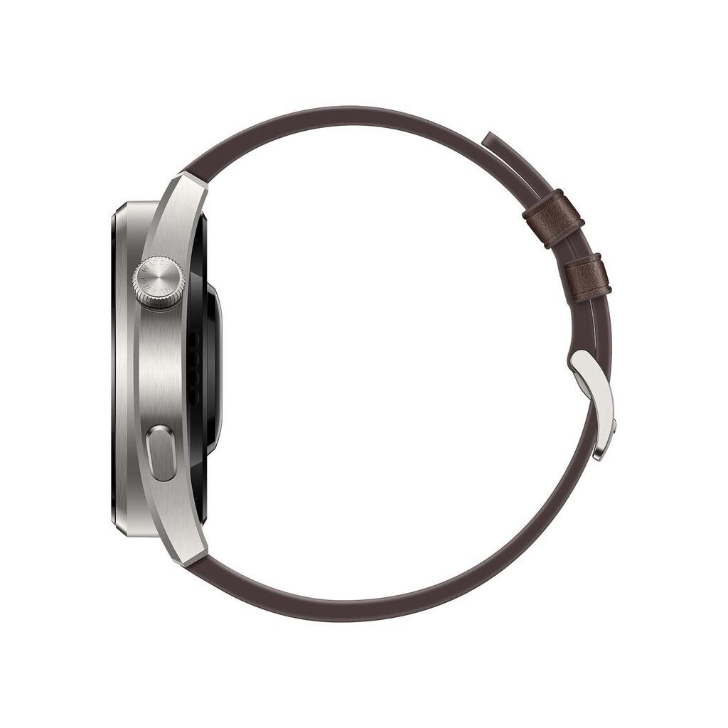 Huawei Watch 3 Pro Classic Titanium Gray with Brown Leather Strap 55026781 kaina ir informacija | Išmanieji laikrodžiai (smartwatch) | pigu.lt