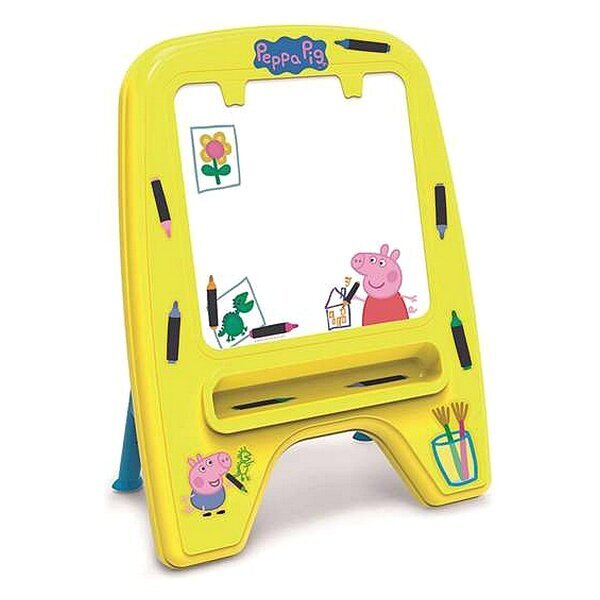 Piešimo lenta Peppa Pig Geltona (59 x 33 x 75 cm) kaina ir informacija | Lavinamieji žaislai | pigu.lt