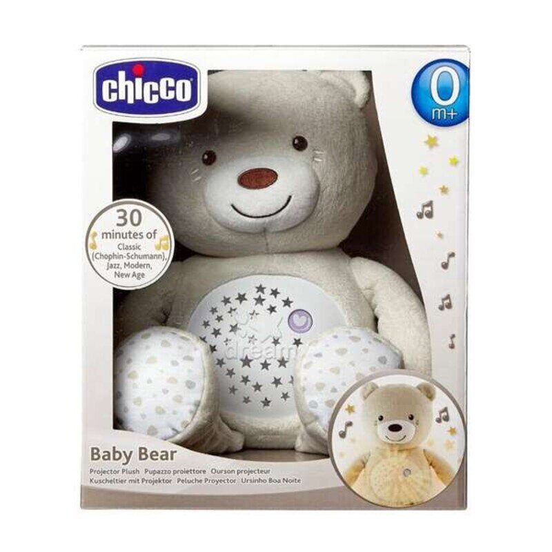 Pliušinis žaislas, leidžiantis garsus Baby Bear Chicco 30 x 36 x 14 cm цена и информация | Minkšti (pliušiniai) žaislai | pigu.lt