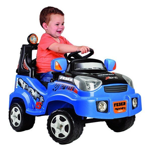 Vaikų elektrinis automobilis Feber Mėlyna kaina ir informacija | Elektromobiliai vaikams | pigu.lt