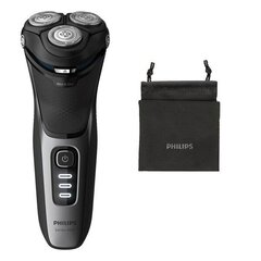 Электробритва на аккумуляторе Philips Wet&amp;Dry S3231/52 Чёрный цена и информация | Косметика и средства для бритья | pigu.lt