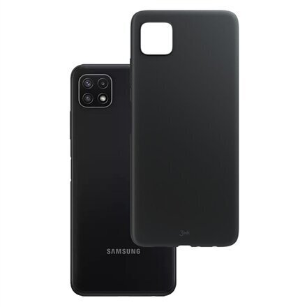 3MK Matt dėklas skirtas Samsung Galaxy A22, juoda kaina ir informacija | Telefono dėklai | pigu.lt
