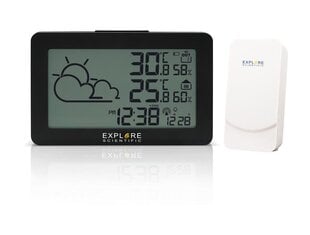 Meteorologinė stotelė Explore Scientific, juoda kaina ir informacija | Meteorologinės stotelės, termometrai | pigu.lt