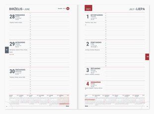 Рабочая тетрадь, A5, 18 месяцев, синяя цена и информация | Календари, ежедневники | pigu.lt