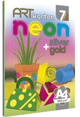 Цветной картон A4, 250 г Neon цена и информация | Тетради и бумажные товары | pigu.lt
