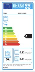 Многоцелевая печь Teka HBE615MESS 71 л 2615Вт A цена и информация | Духовки | pigu.lt