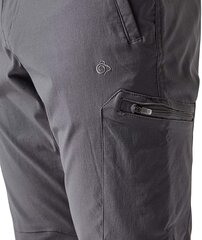 Мужские длинные походные - повседневные брюки CRAGHOPPERS CMJ399-GREY-L цена и информация | Мужские брюки FINIS | pigu.lt