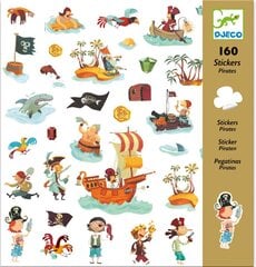 Lipdukai Djeco Piratai, 160 vnt. цена и информация | Развивающие игрушки | pigu.lt