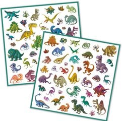 Lipdukai Djeco Dinozaurai, 160 vnt. kaina ir informacija | Lavinamieji žaislai | pigu.lt