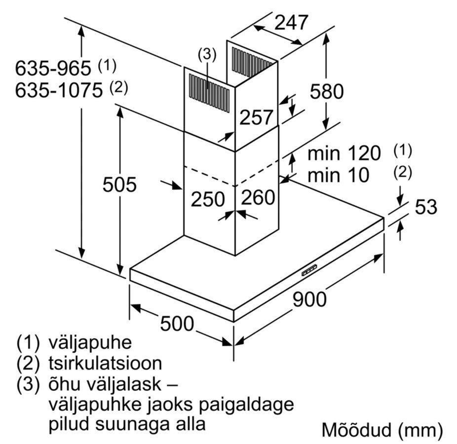 Bosch DWB96BC50 590 цена и информация | Gartraukiai | pigu.lt