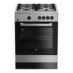 Газовая плита BEKO FSG62000DXL 60 cм 64 л, нержавеющая сталь (4 конфорки) цена и информация | Газовые плиты | pigu.lt