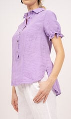 Lininė palaidinė moterims, violetinė kaina ir informacija | Palaidinės, marškiniai moterims | pigu.lt