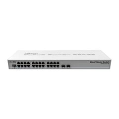 Коммутатор кабинета Mikrotik CRS326-24G-2S+RM Gigabit Ethernet Серебряный цена и информация | Коммутаторы (Switch) | pigu.lt