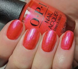 Hibridinis nagų lakas Opi Infinite Shine Strawberry Waves Forever, 15 ml цена и информация | Лаки, укрепители для ногтей | pigu.lt