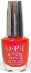 Hibridinis nagų lakas Opi Infinite Shine Strawberry Waves Forever, 15 ml цена и информация | Лаки, укрепители для ногтей | pigu.lt