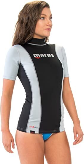 Vandens sporto marškinėliai Mares Fire skin trumpom rankovėm She dives цена и информация | Hidrokostiumai | pigu.lt
