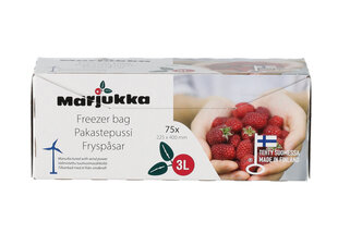 Пакеты для заморозки продуктов Marjukka, 75 шт цена и информация | Посуда и принадлежности для консервирования | pigu.lt