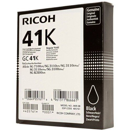 Gelio kasetė RICOH HY GC41K, juoda цена и информация | Kasetės rašaliniams spausdintuvams | pigu.lt