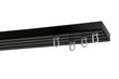 Lubinis karnizas trigubas PVC bėgelis su kabliukais, 150 cm цена и информация | Karnizai | pigu.lt