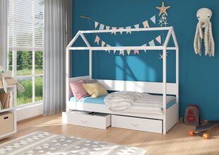 Кровать ADRK Furniture Otello 80x180 см, белая цена и информация | Детские кровати | pigu.lt