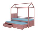 Lova ADRK Furniture Jonasek 90x200cm, rožinė