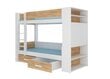 Lova ADRK Furniture Garet 90x200cm, balta/ruda kaina ir informacija | Vaikiškos lovos | pigu.lt