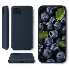 Чехол Moozy Lifestyle для Huawei P40 Lite, силиконовый чехол с матовым покрытием и подкладкой из мягкой микрофибры, полуночно-синий цена и информация | Чехлы для телефонов | pigu.lt