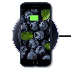 Чехол Moozy Lifestyle для iPhone SE 2020, iPhone 8 и iPhone 7, силиконовый чехол с матовым покрытием и подкладкой из мягкой микрофибры, полуночно-синий цена и информация | Чехлы для телефонов | pigu.lt