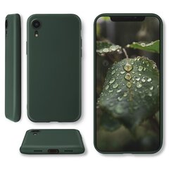 Moozy Lifestyle dėklas, skirtas iPhone XR, tamsiai žalias kaina ir informacija | Telefono dėklai | pigu.lt