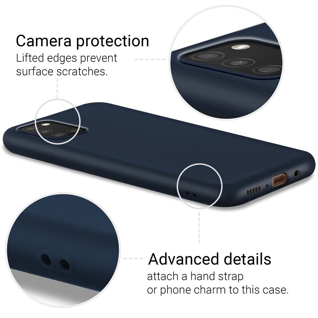 Moozy Lifestyle dėklas, skirtas Samsung A51, mėlynas kaina ir informacija | Telefono dėklai | pigu.lt