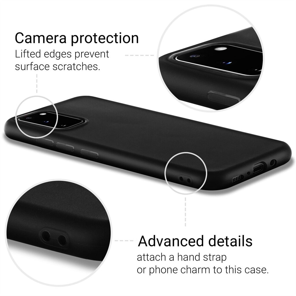 Moozy Lifestyle dėklas, skirtas Samsung S20 FE, juodas kaina ir informacija | Telefono dėklai | pigu.lt