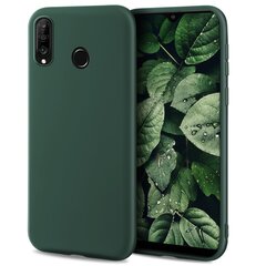 Силиконовый чехол Moozy Minimalist для Huawei P30 Lite, тонкий и матовый чехол из силикона TPU, темно-зеленый цена и информация | Чехлы для телефонов | pigu.lt