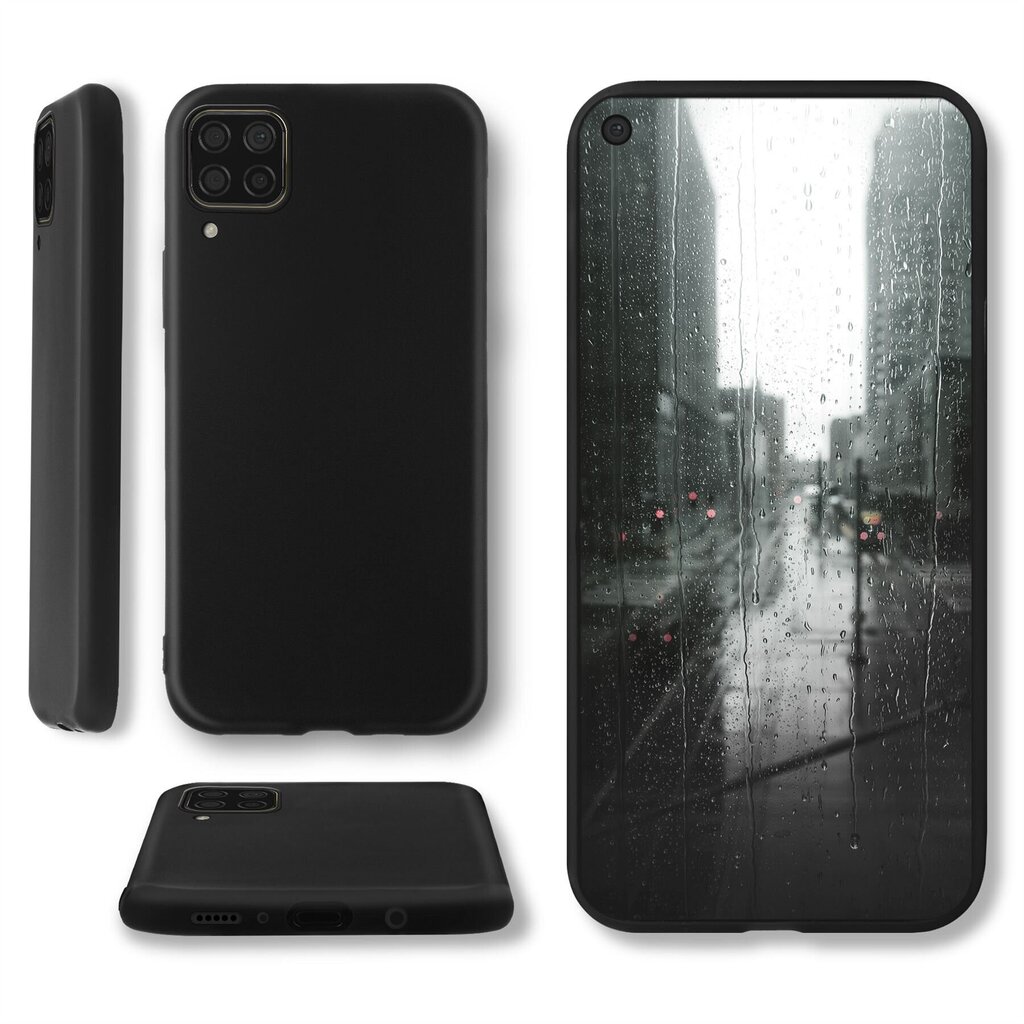 Moozy Minimalist dėklas, skirtas Huawei P40 Lite, juodas kaina ir informacija | Telefono dėklai | pigu.lt