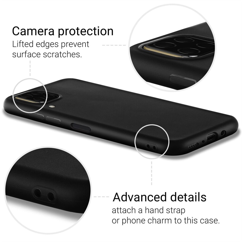 Moozy Minimalist dėklas, skirtas Huawei P40 Lite, juodas kaina ir informacija | Telefono dėklai | pigu.lt