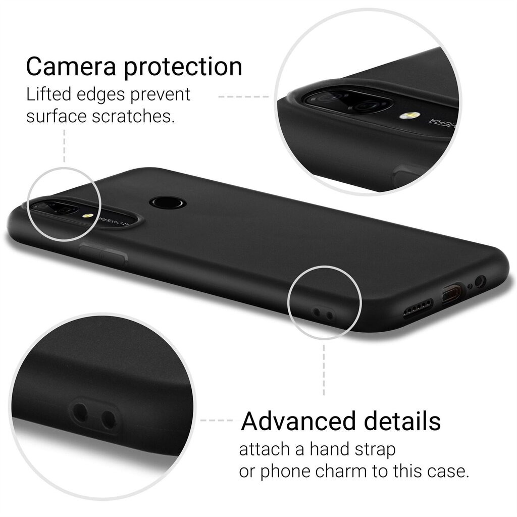 Moozy Minimalist dėklas, skirtas Huawei P Smart Z ir Honor 9X, juodas цена и информация | Telefono dėklai | pigu.lt