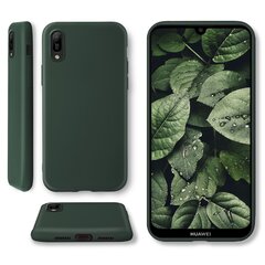 Силиконовый чехол Moozy Minimalist для Huawei Y6 2019, тонкий и матовый чехол из силикона TPU, темно-зеленый цена и информация | Чехлы для телефонов | pigu.lt