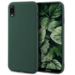 Силиконовый чехол Moozy Minimalist для Huawei Y6 2019, тонкий и матовый чехол из силикона TPU, темно-зеленый цена и информация | Чехлы для телефонов | pigu.lt