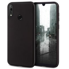 Силиконовый чехол Moozy Minimalist для Huawei Y7 2019, тонкий и матовый чехол из силикона TPU, черный цена и информация | Чехлы для телефонов | pigu.lt