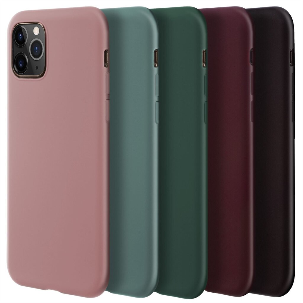 Moozy Minimalist dėklas, skirtas iPhone 11 Pro Max, juodas kaina ir informacija | Telefono dėklai | pigu.lt