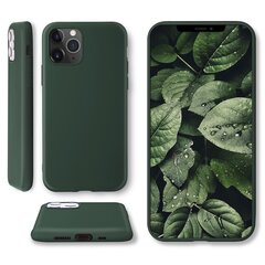 Силиконовый чехол Moozy Minimalist для iPhone 11 Pro Max, тонкий и матовый чехол из силикона TPU, темно-зеленый цена и информация | Чехлы для телефонов | pigu.lt