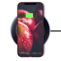 Силиконовый чехол Moozy Minimalist для iPhone 11 Pro Max, тонкий и матовый чехол из силикона TPU, винно-красный цена и информация | Чехлы для телефонов | pigu.lt