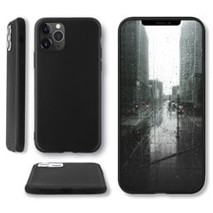 Силиконовый чехол Moozy Minimalist для iPhone 11 Pro, тонкий и матовый чехол из силикона TPU, черный цена и информация | Чехлы для телефонов | pigu.lt