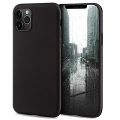 Силиконовый чехол Moozy Minimalist для iPhone 11 Pro, тонкий и матовый чехол из силикона TPU, черный цена и информация | Чехлы для телефонов | pigu.lt