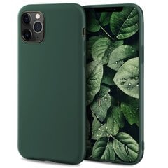 Силиконовый чехол Moozy Minimalist для iPhone 11 Pro, тонкий и матовый чехол из силикона TPU, темно-зеленый цена и информация | Чехлы для телефонов | pigu.lt