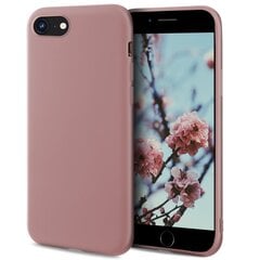 Силиконовый чехол Moozy Minimalist для iPhone SE 2020, iPhone 8 и iPhone 7, тонкий и матовый чехол из силикона TPU, роза бежевого цвета цена и информация | Чехлы для телефонов | pigu.lt