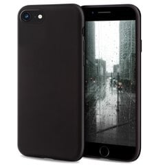 Силиконовый чехол Moozy Minimalist для iPhone SE 2020, iPhone 8 и iPhone 7, тонкий и матовый чехол из силикона TPU, черный цена и информация | Чехлы для телефонов | pigu.lt