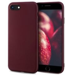 Силиконовый чехол Moozy Minimalist для iPhone SE 2020, iPhone 8 и iPhone 7, тонкий и матовый чехол из силикона TPU, винно-красный цена и информация | Чехлы для телефонов | pigu.lt