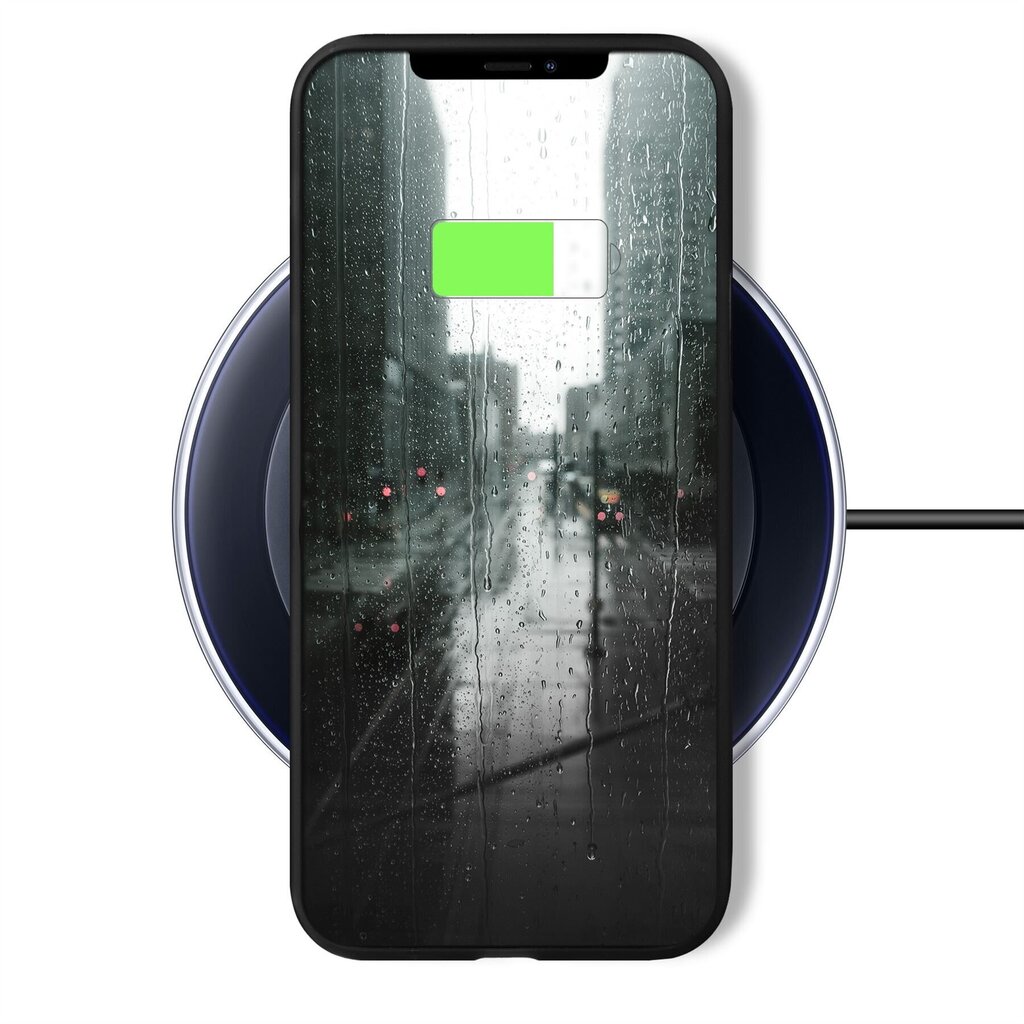 Moozy Minimalist dėklas, skirtas iPhone X ir iPhone XS, juodas kaina ir informacija | Telefono dėklai | pigu.lt