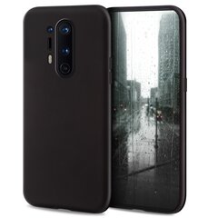 Силиконовый чехол Moozy Minimalist для OnePlus 8 Pro, тонкий и матовый чехол из силикона TPU, черный цена и информация | Чехлы для телефонов | pigu.lt